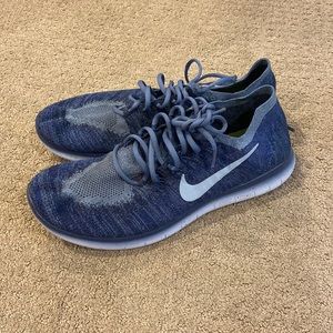 Nike Men's Blue Free Run Flywire Shoes (Size 12; Discounted Shipping)